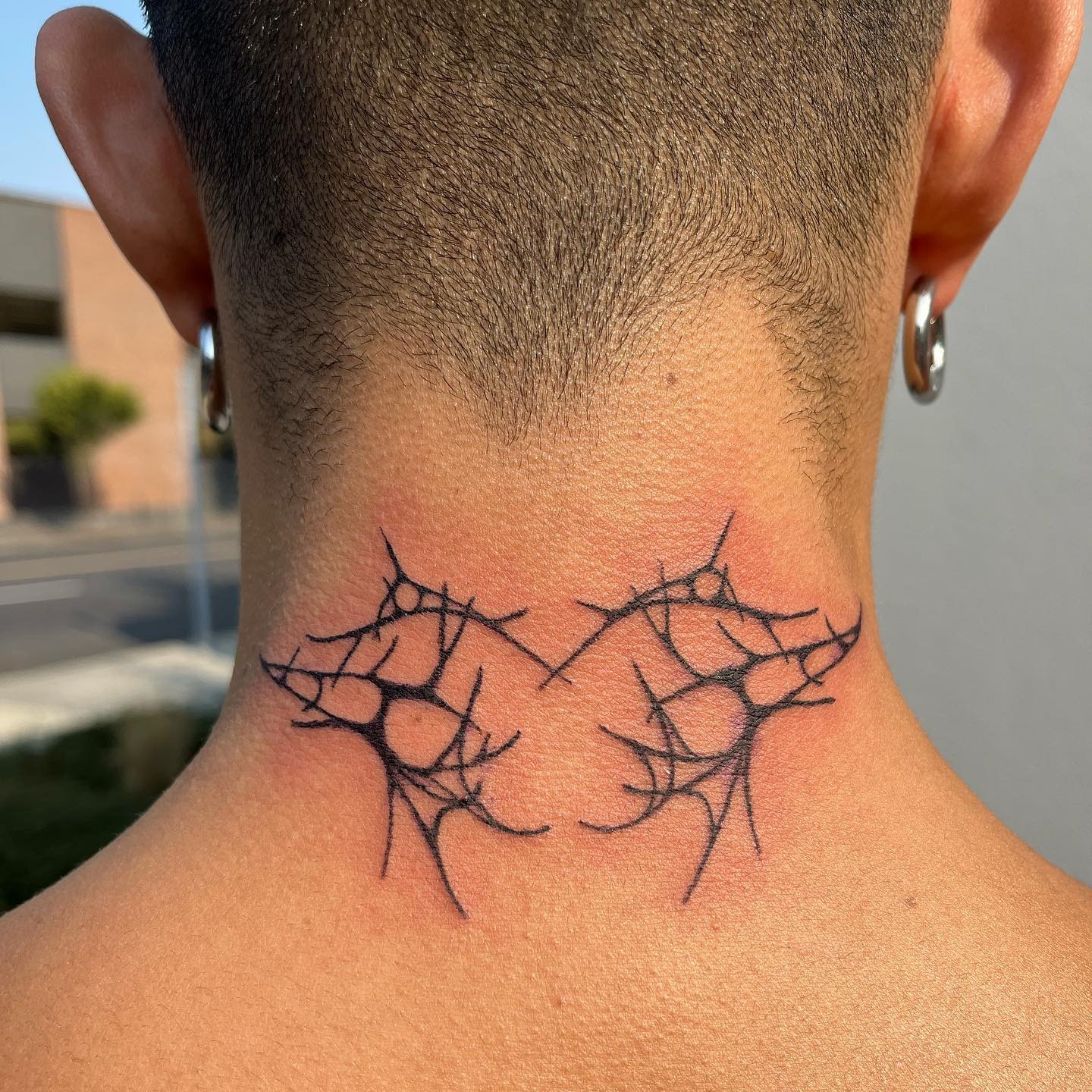 Abstract Thorn Web Tattoo Tattoo Design