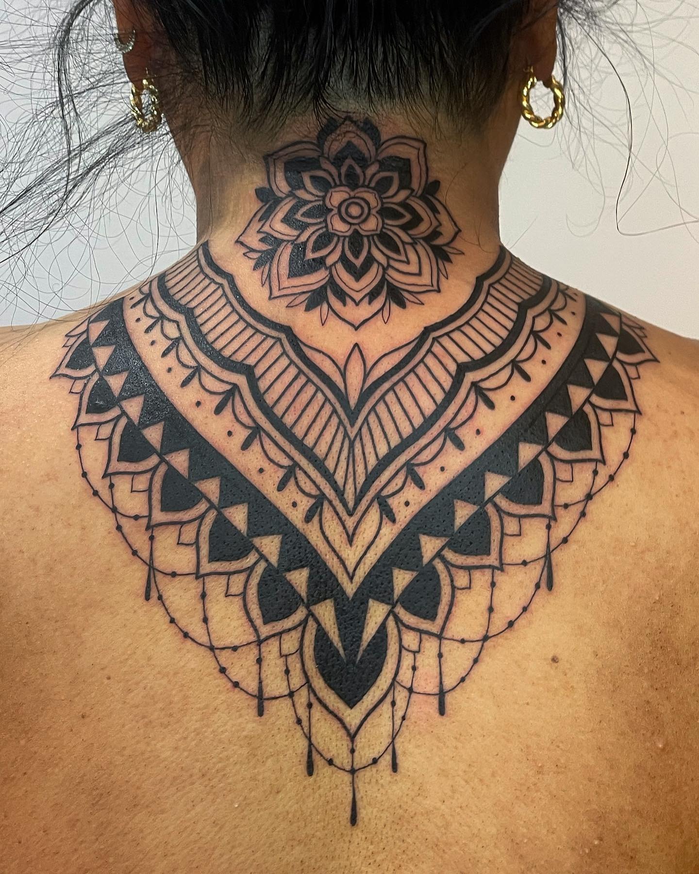 Mandala Collar Tattoo Tattoo Design
