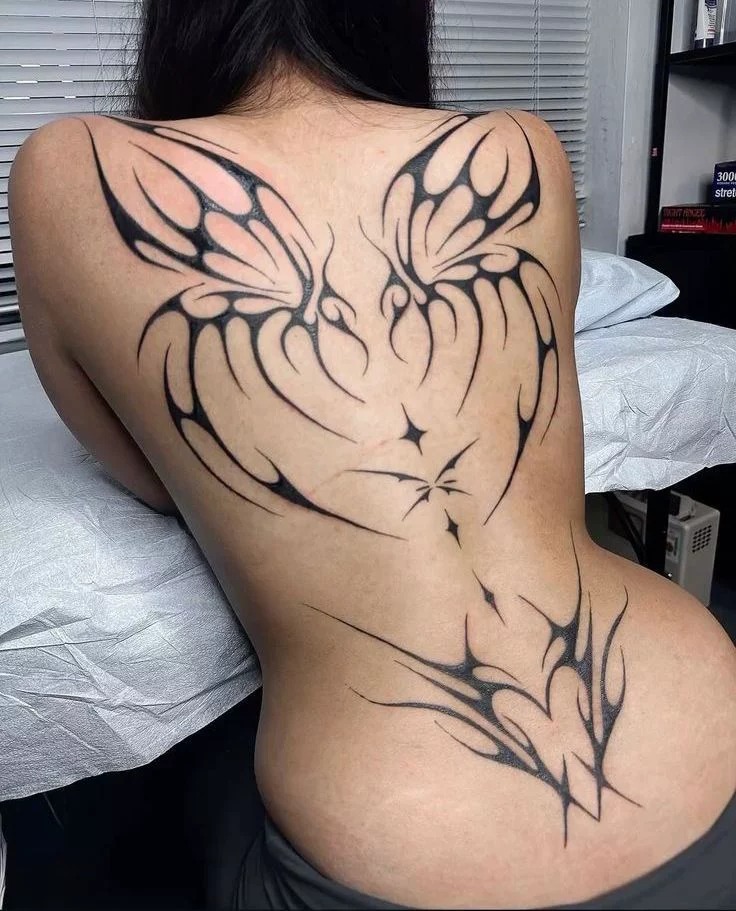 Cybersigilism Butterfly Back Tattoo Tattoo Design