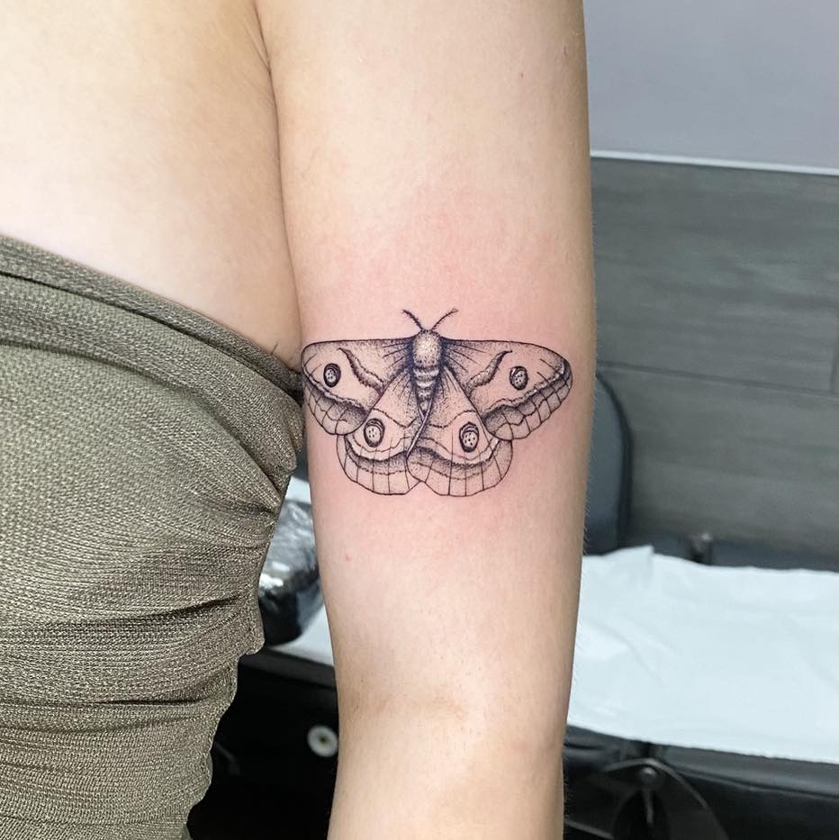 Luna Moth Arm Tattoo Tattoo Design