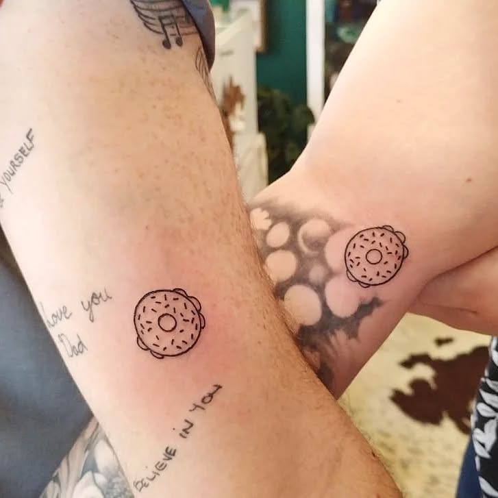 Charming Minimalist Bagel Tattoo Design Tattoo Design