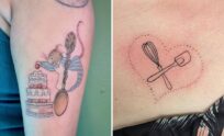 Baking Tattoo Ideas With Striking Visual Contrast