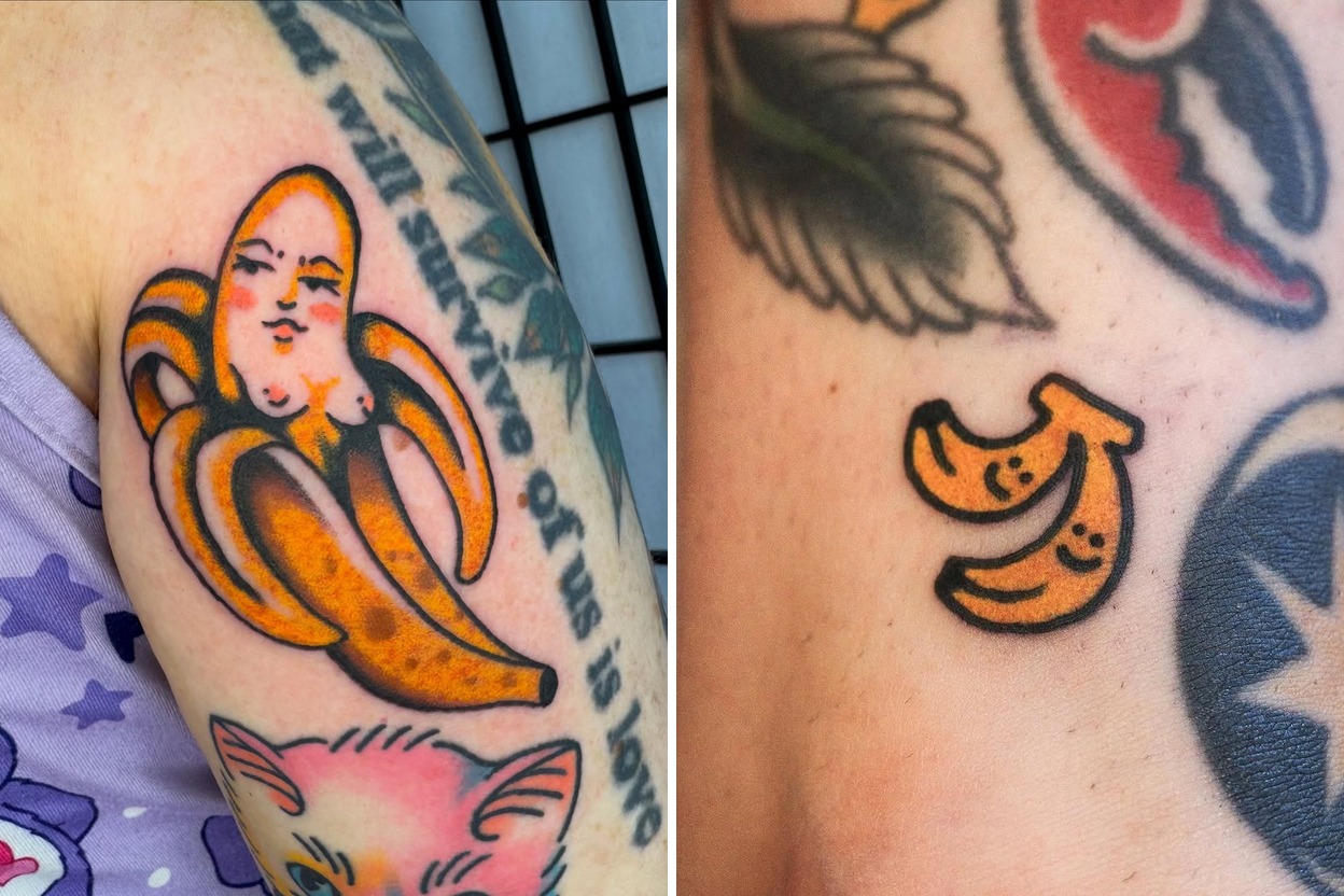 35 Inspiring Banana Tattoo Ideas For Your Next Ink Featured Lookbook Collage