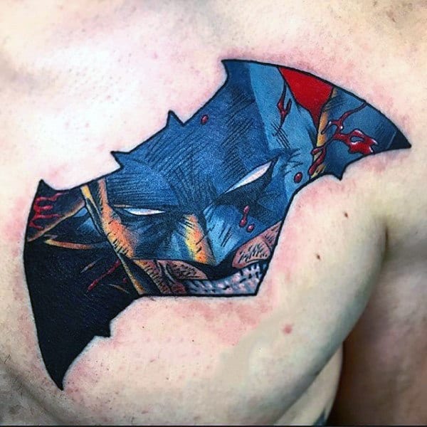 A Modern Comic Book Look Batman Tattoo Tattoo Design