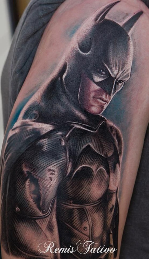 An Incredibly Detailed Batman Torso Batman Tattoo Tattoo Design
