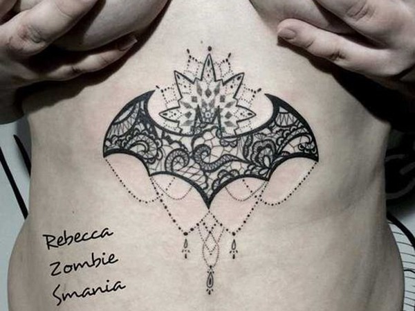 Elaborate Mandala Inspired Bat Logo Batman Tattoo Ideas Tattoo Design