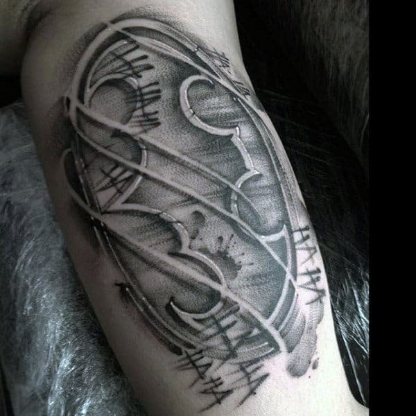 Street Grunge Style Batman Logo Batman Tattoos Tattoo Design
