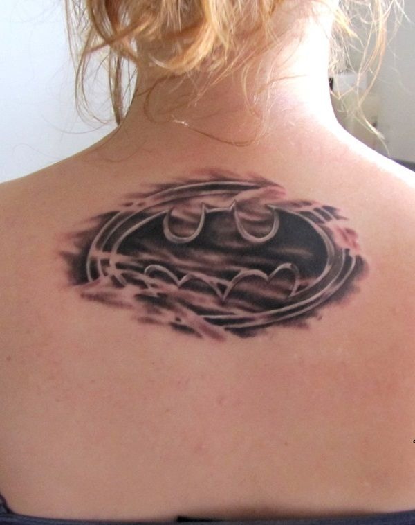Wind Swept Monochrome Batman Logo Batman Tattoo Design Tattoo Design