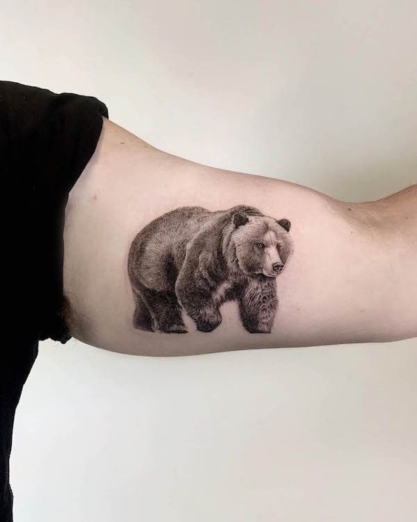Forest Landscape Silhouette Tattoo Design