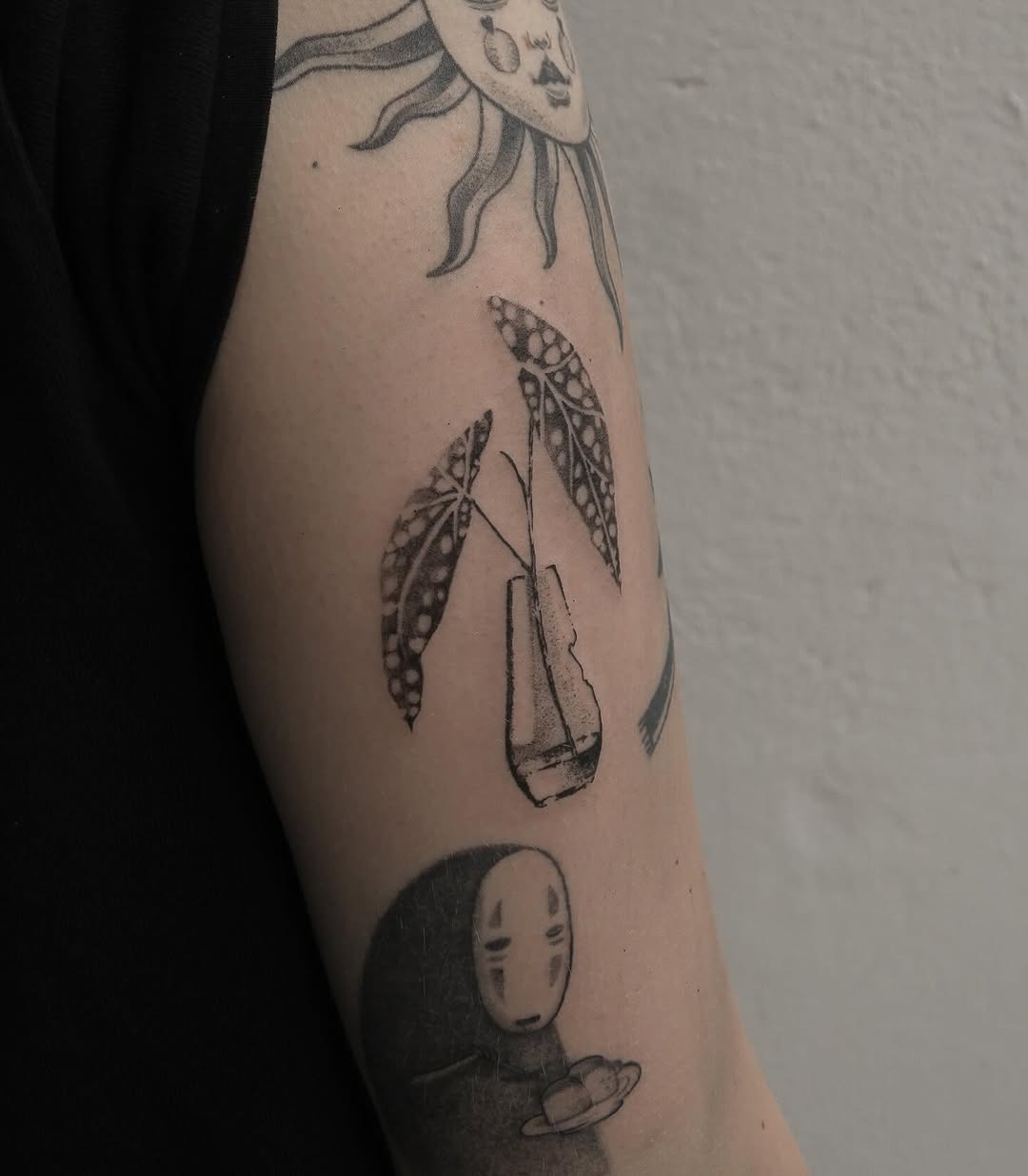 Elegant begonia tattoo with artistic flair Tattoo Design