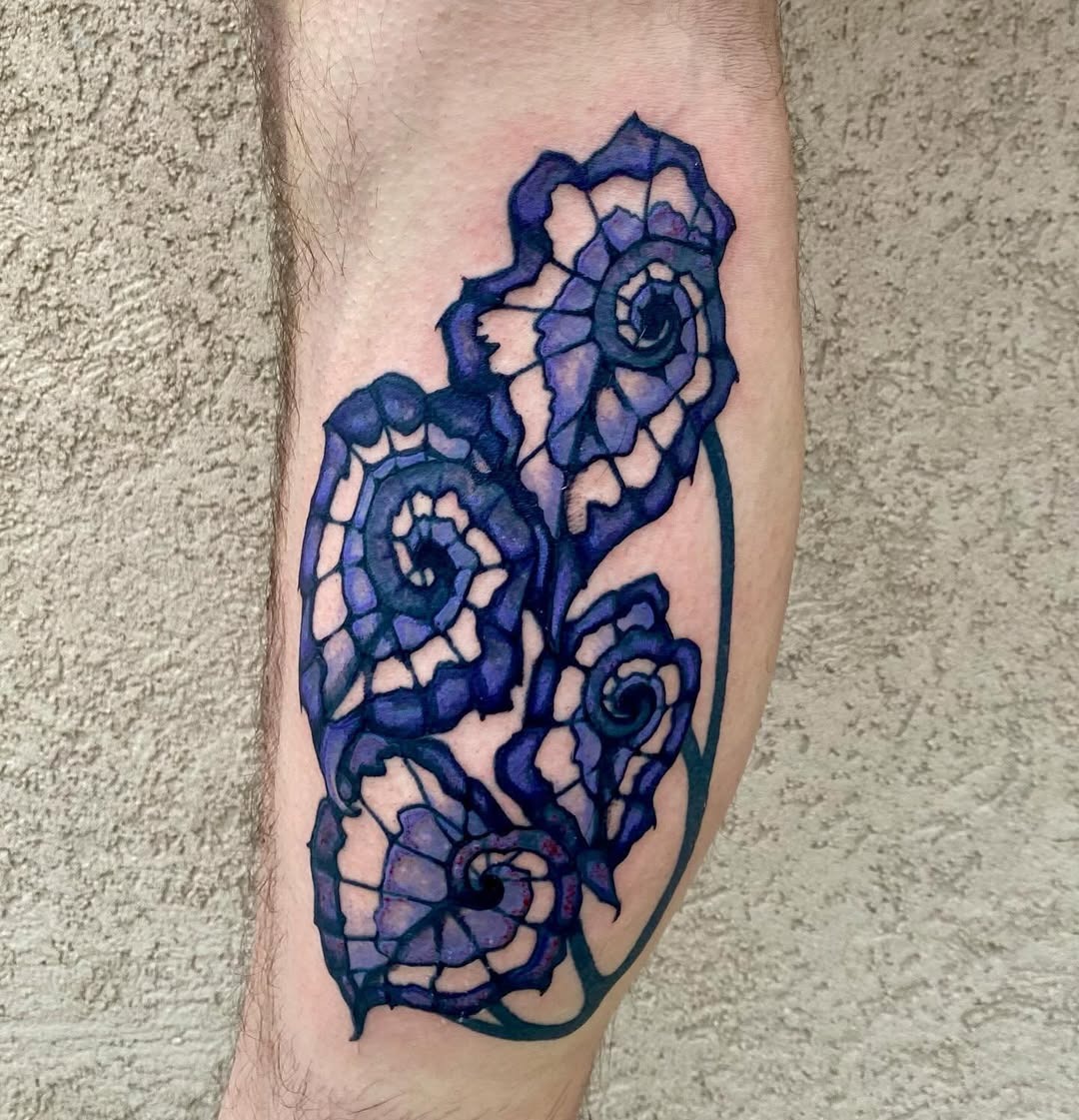Vibrant Begonia Tattoo with Intricate Design Tattoo Design