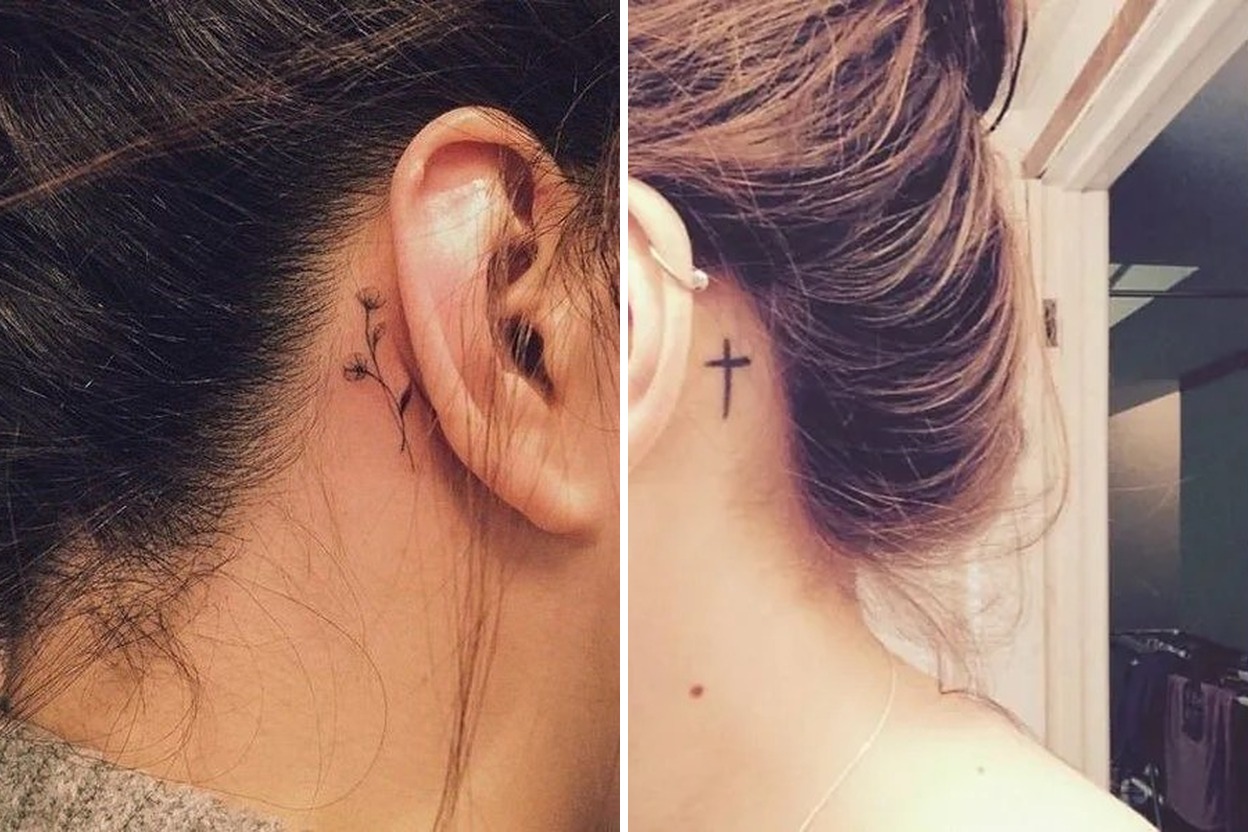 18 Behind The Ear Tattoo Ideas Elegant And Personal Expressions Featured Lookbook Collage