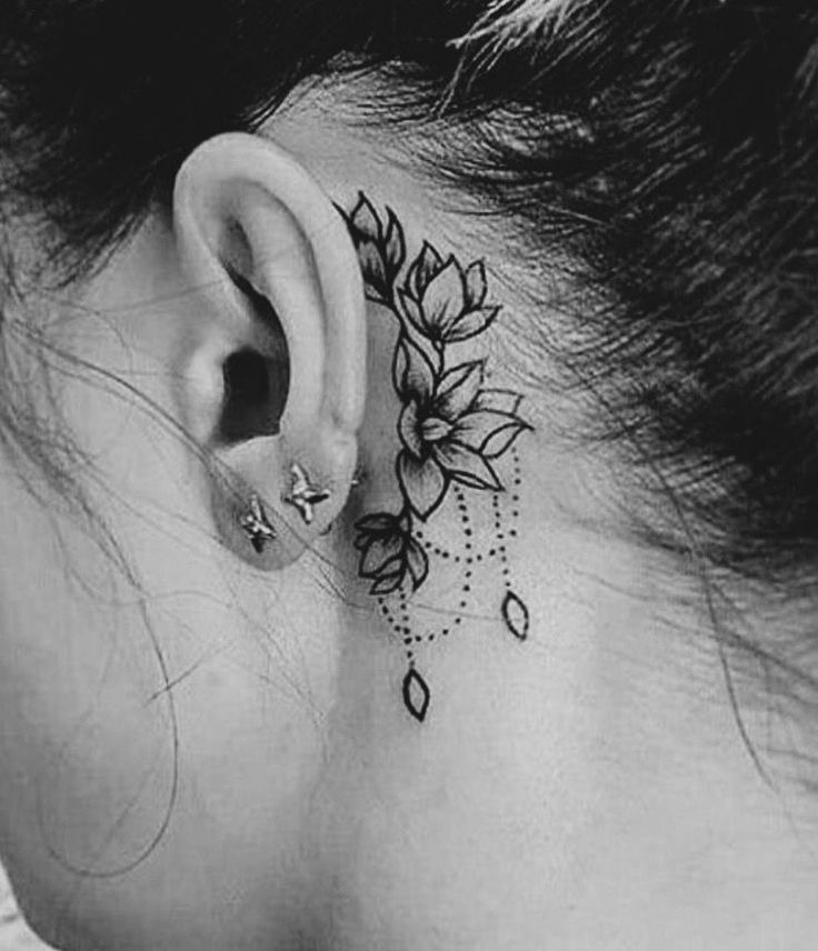 Floral Dangle Tattoo Tattoo Design