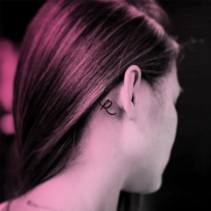 Minimalistic Initial Tattoo Tattoo Design