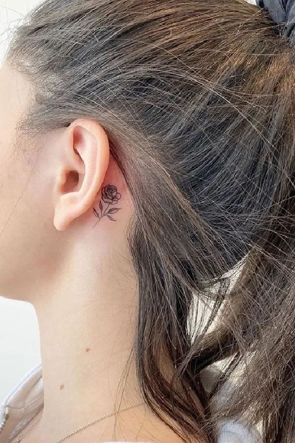 Rose Outline Tattoo Tattoo Design