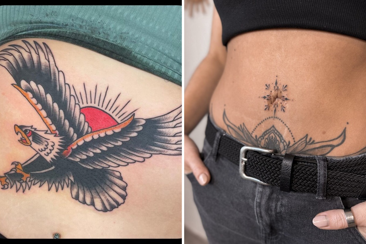 38 Inspiring Belly Tattoo Ideas For Your Next Ink Featured Lookbook Collage