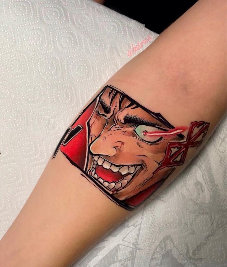Berserk Anime Colorful Armband Tattoo Tattoo Design