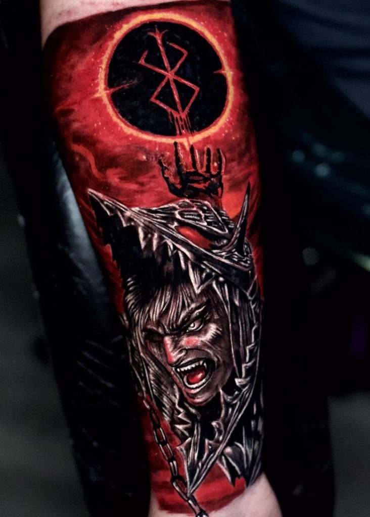 Multi-Faced Guts Berserker Tattoo Tattoo Design