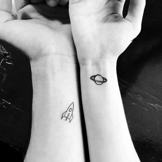 A Friendship that Crosses Time and Space Tattoo Design