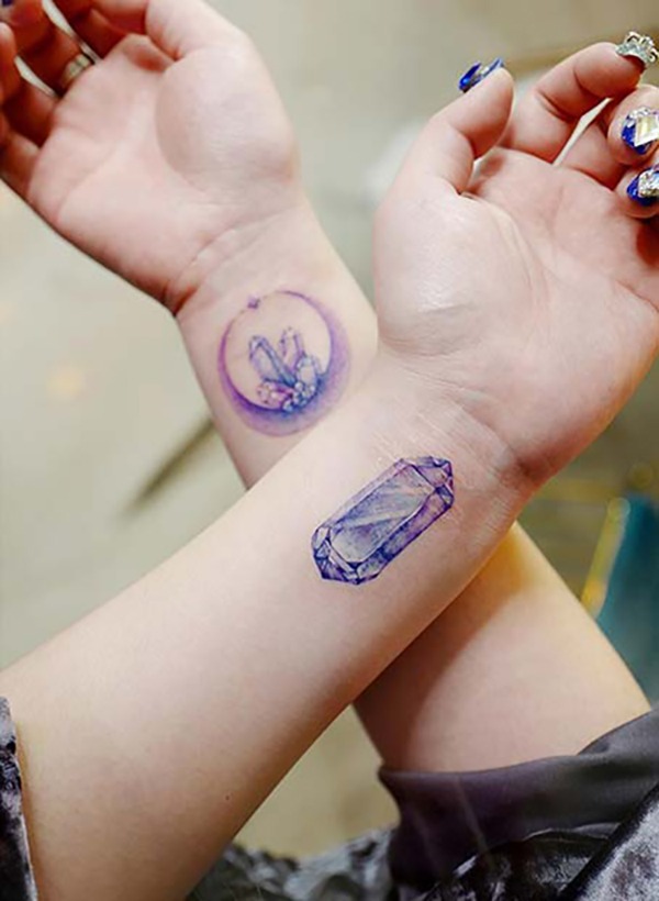 Cute Idea: Some Kind of Wonderful BFF Crystal Tattoo for Best Friends Tattoo Design
