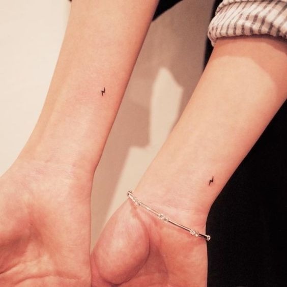 Lightning Strikes Twice Harry Potter Tattoos for Best Friends Tattoo Design