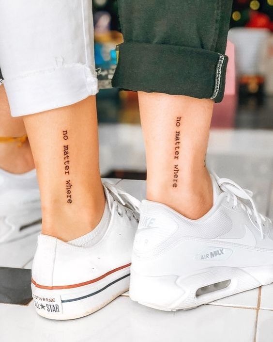 No Matter Where I’ll Be There Matching Tattoos Tattoo Design