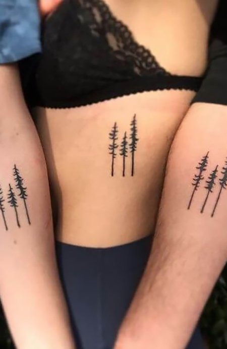 Standing Tall and Strong Together Friend Tattoos Tattoo Design
