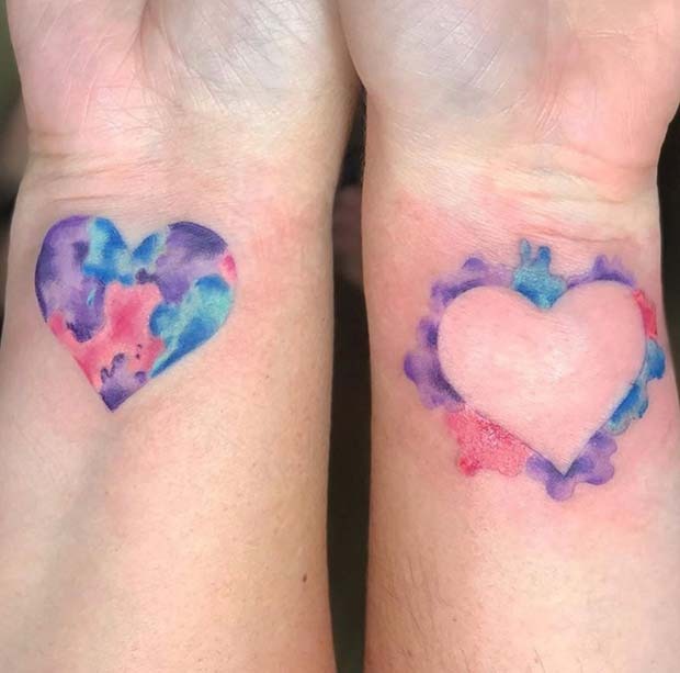 You Complete Me Heart Puzzle Tattoo Design