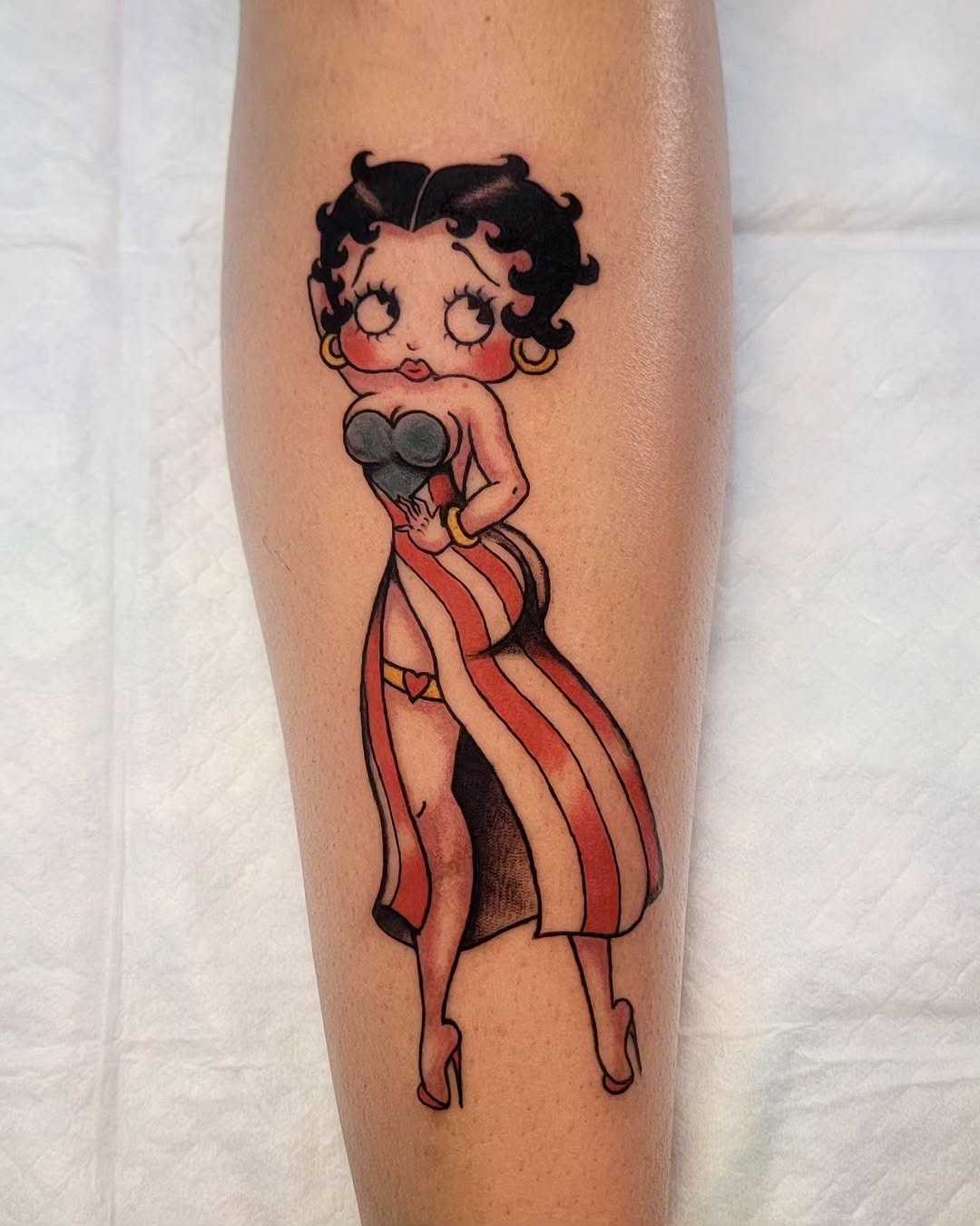 Charming Betty Boop Tattoo Showcasing Retro Vibes Tattoo Design