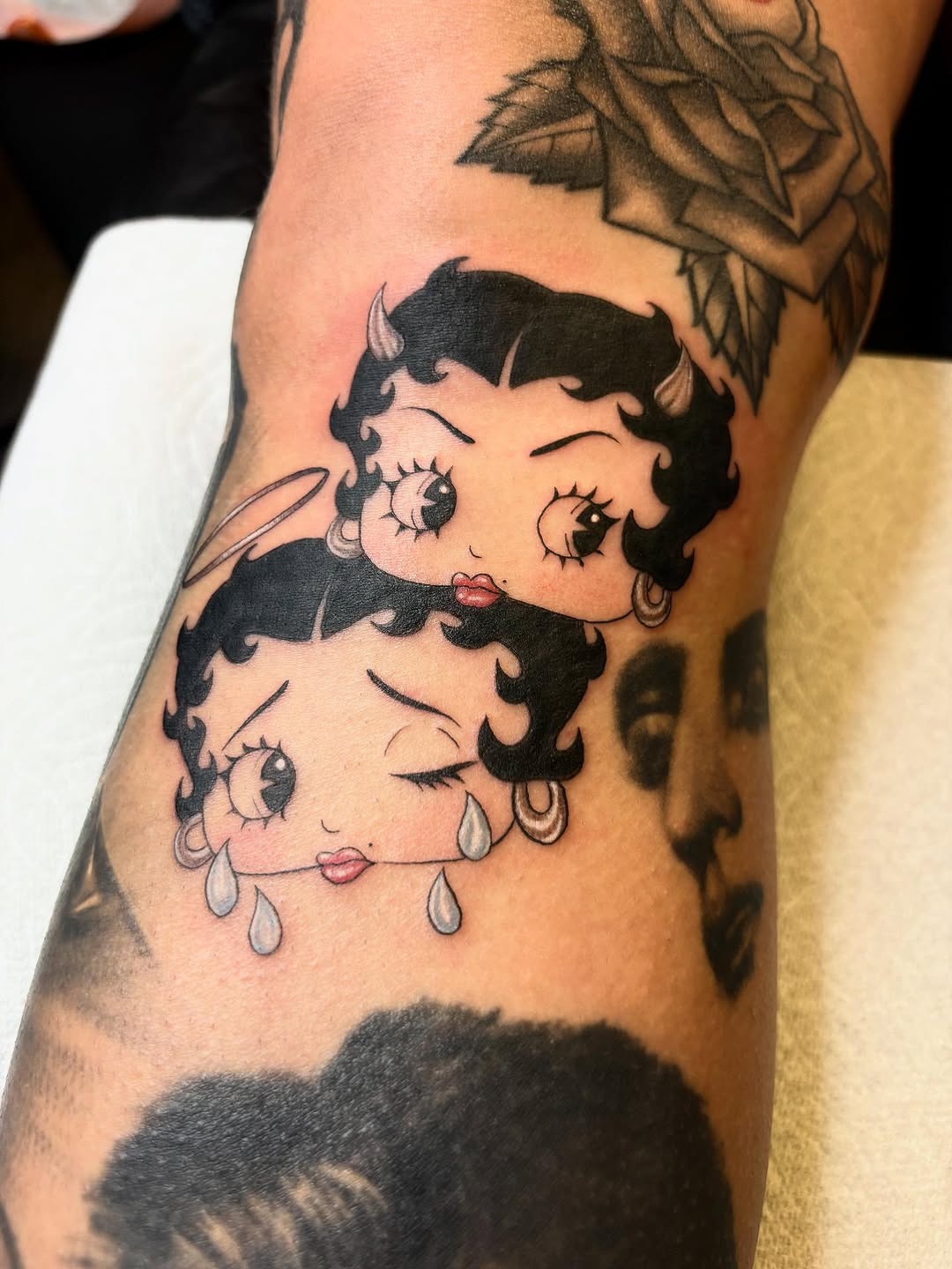 Classic Betty Boop with a Touch of Whimsy Tattoo Design