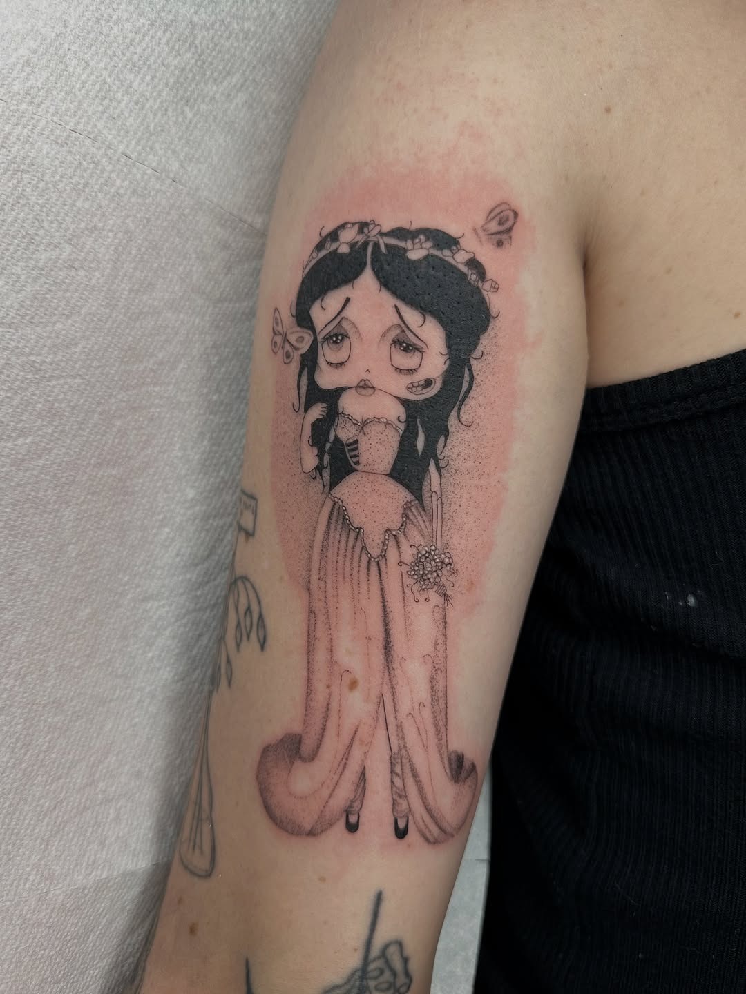 Vintage Betty Boop Tattoo on Arm Tattoo Design