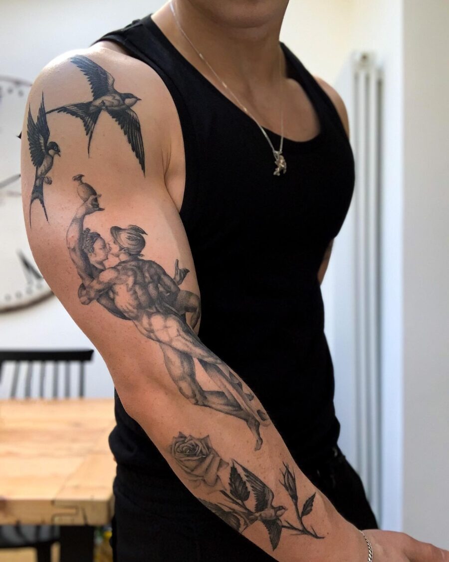 Bold and vibrant biceps tattoo design Tattoo Design