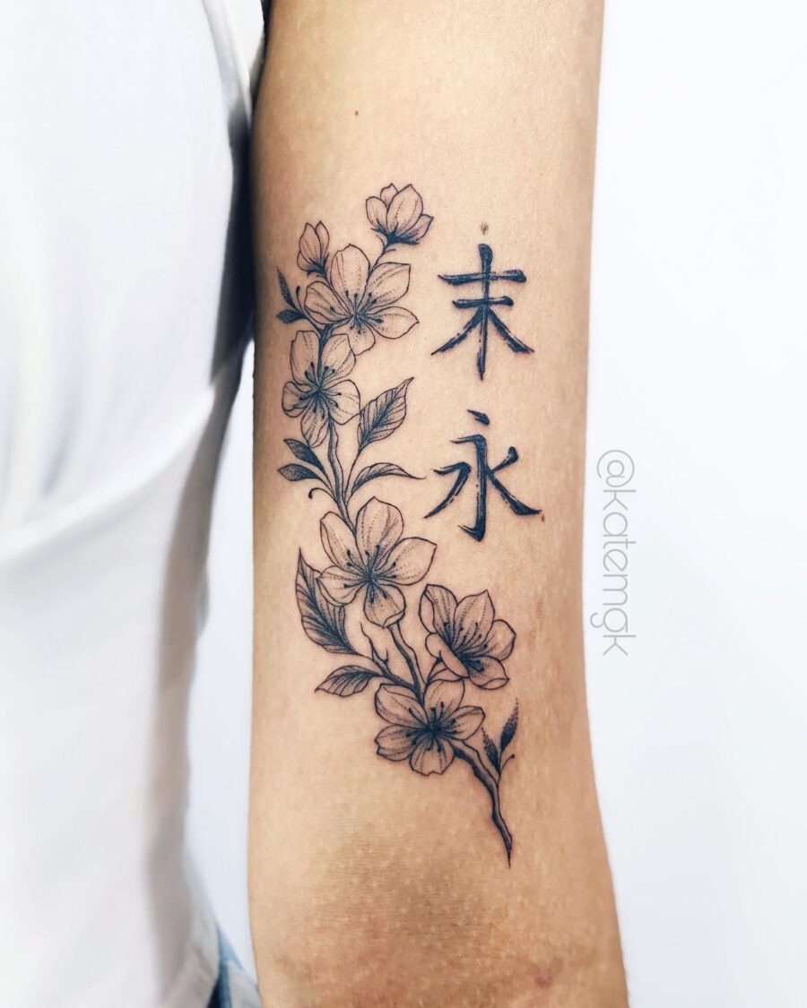 Bold floral design for biceps tattoos Tattoo Design