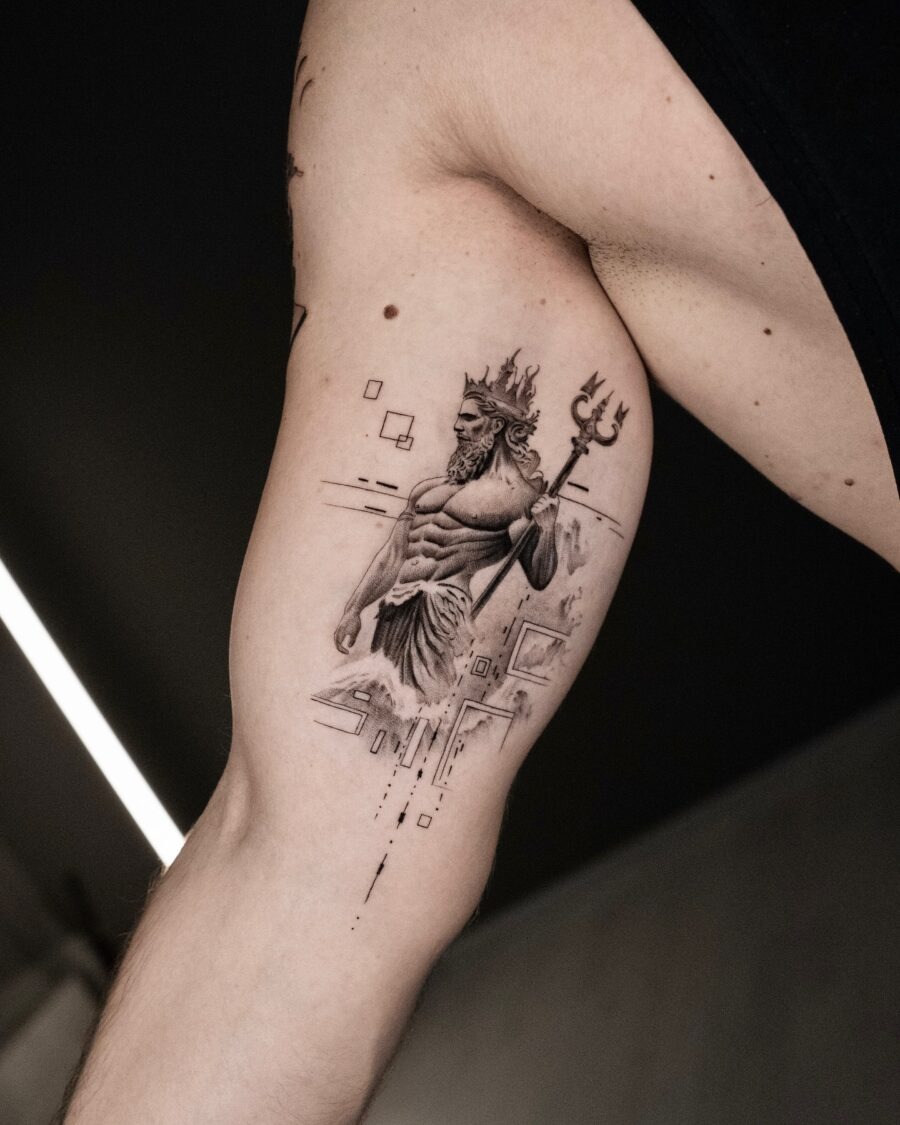 Bold tiger tattoo showcasing sleek detailing Tattoo Design