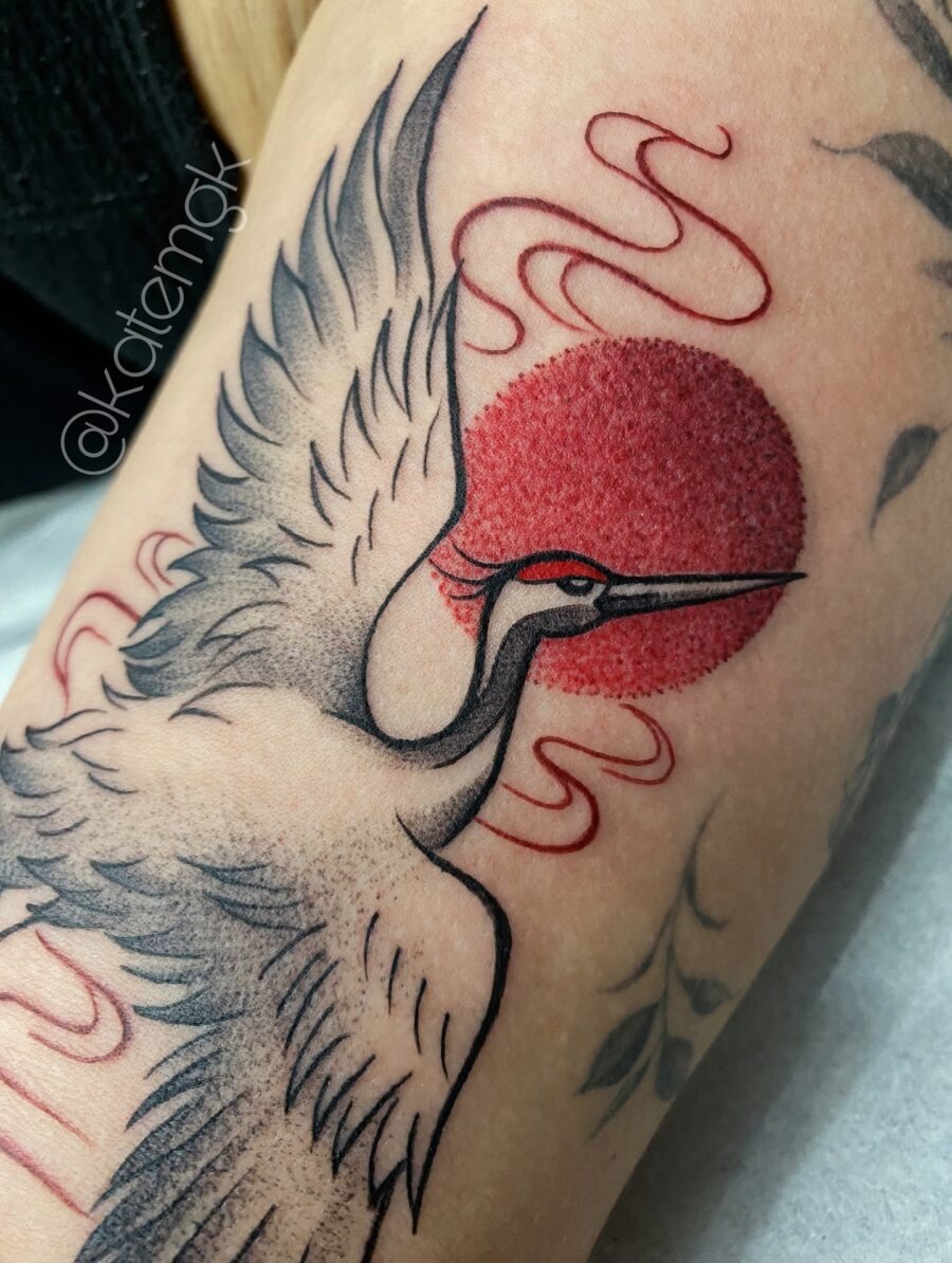 Elegant floral design on a bicep tattoo. Tattoo Design