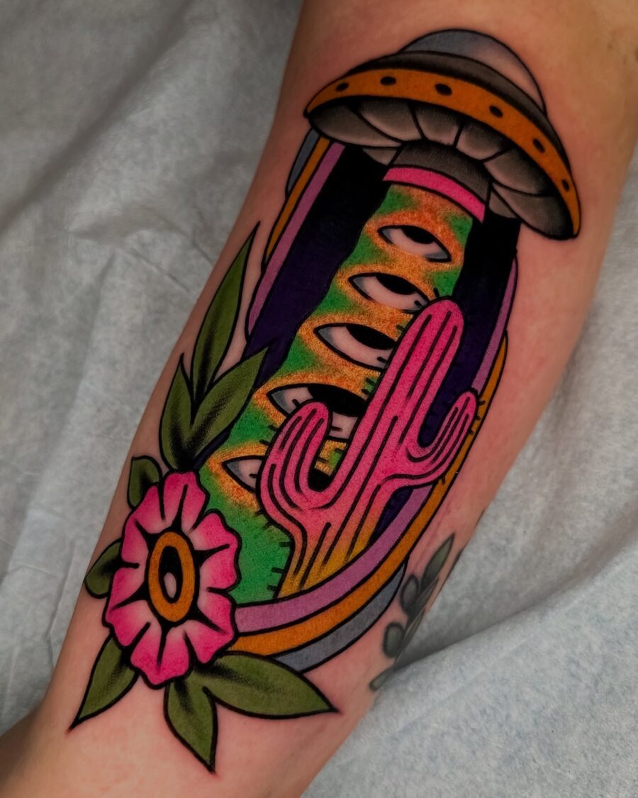 Minimalistic hands tattoo on biceps Tattoo Design