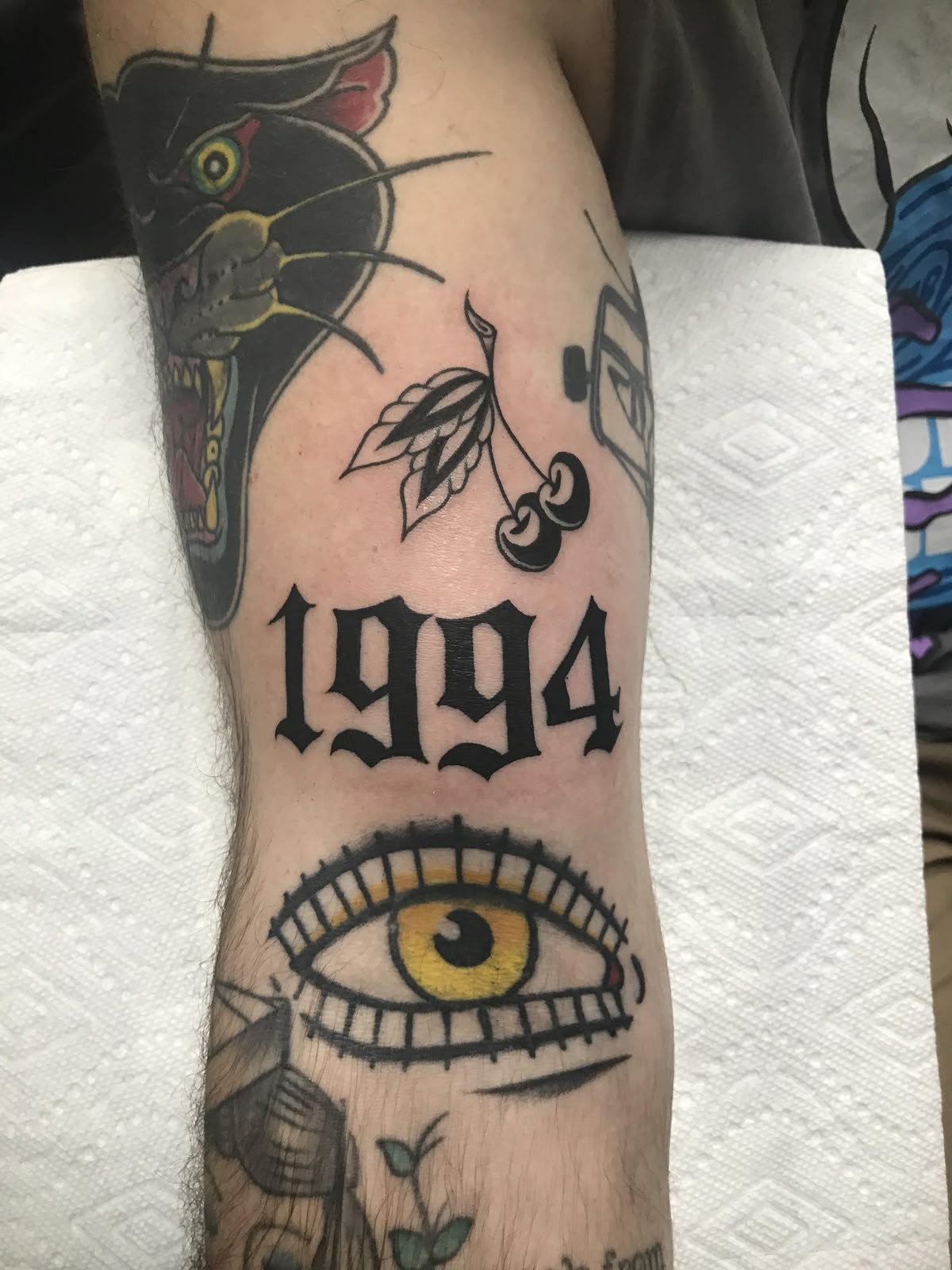 1994 Cherry Accent Statement Tattoo Design