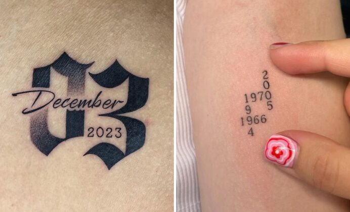24 Meaningful Year Tattoo Ideas: Birth Years, Dates & Timeline Ink