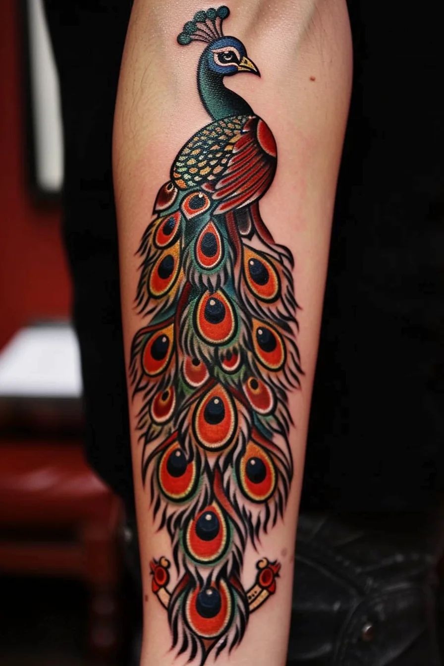Geometric Cat Face Tattoo Design