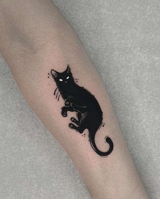 Ice Cream Cone of Cats Tattoo Design