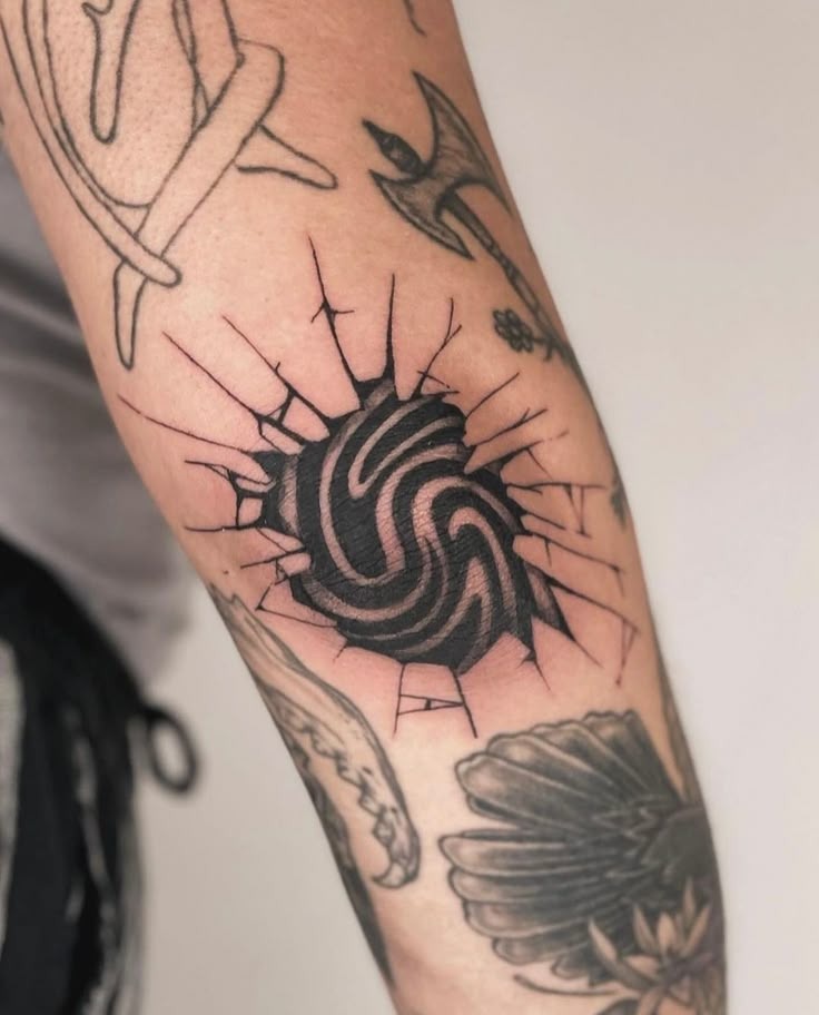 Bold Floral Explosion Tattoo Tattoo Design
