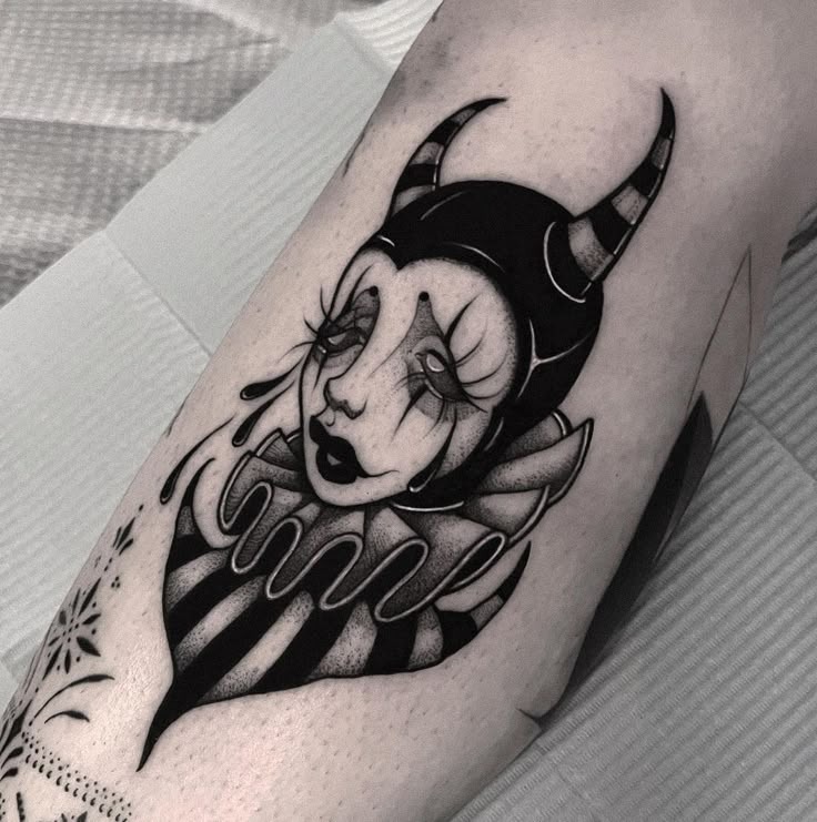 Two Ravens on a Branch Tattoo Design