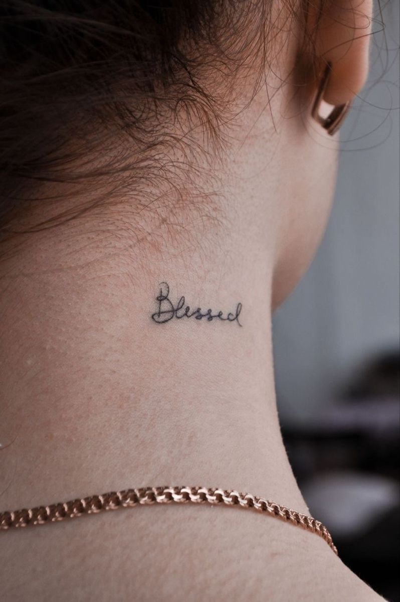Blessed Collarbone Tattoo Tattoo Design