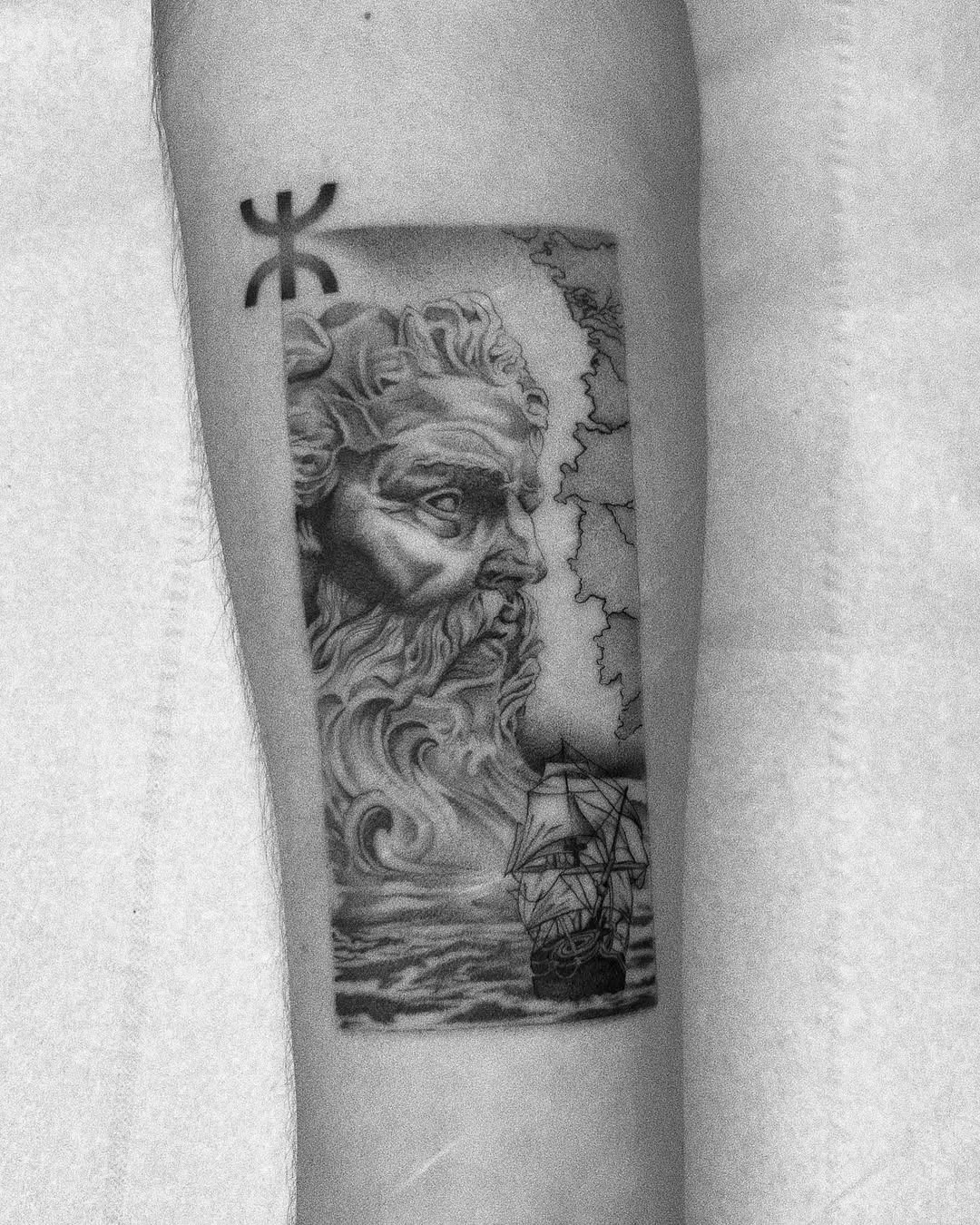 A Stunning Vintage Boat Tattoo Design Tattoo Design