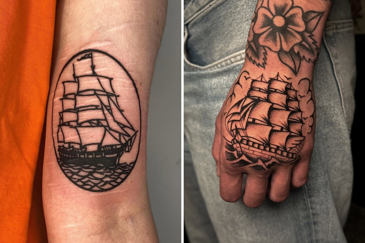 28+ Boat Tattoo Ideas Worth Saving for Your Next Appointment Featured Lookbook Collage