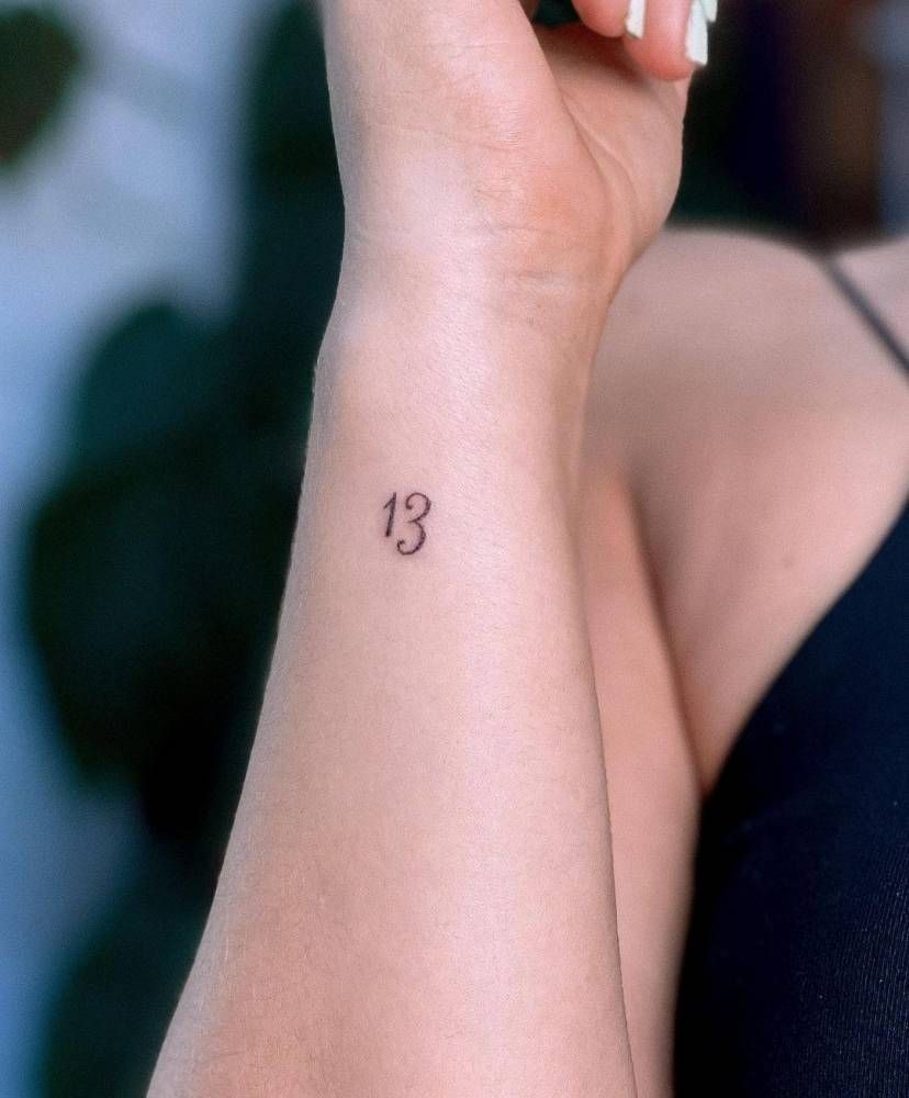 Barely-There 13 Tattoo Tattoo Design