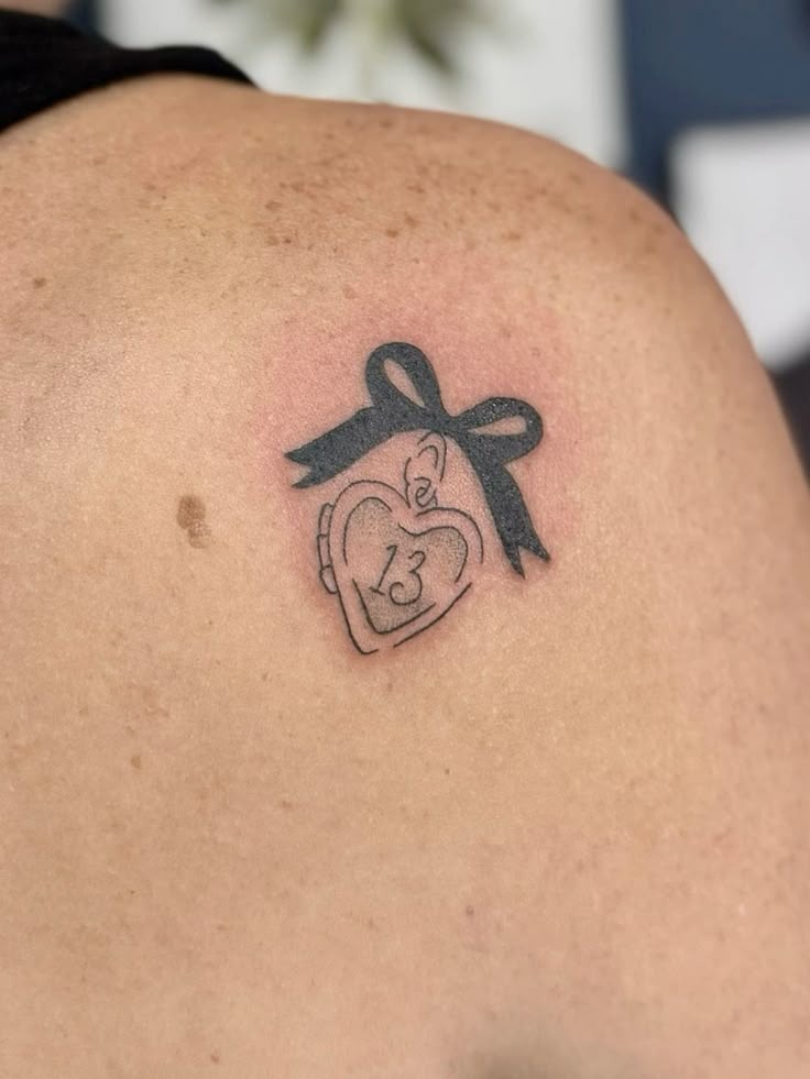 Bow and Locket 13 Tattoo Tattoo Design
