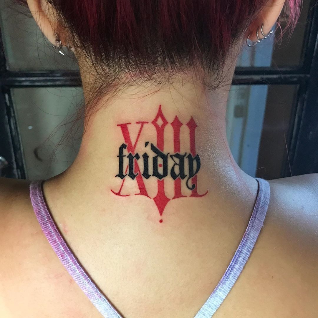 Gothic XIII Friday Tattoo Tattoo Design