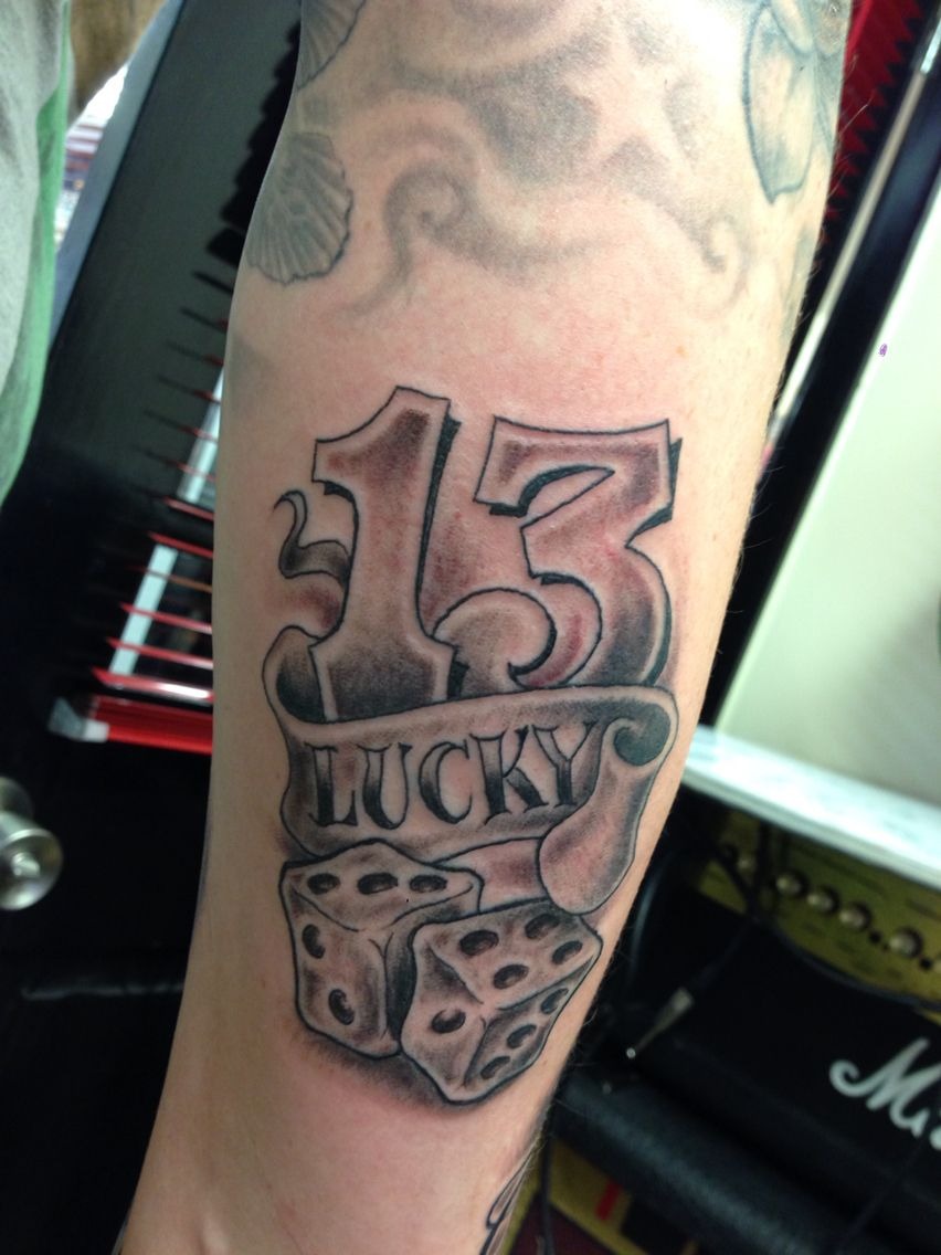 Lucky 13 Dice Tattoo Tattoo Design