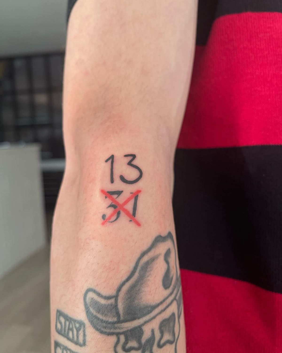 Number 13 Over 31 Tattoo Tattoo Design